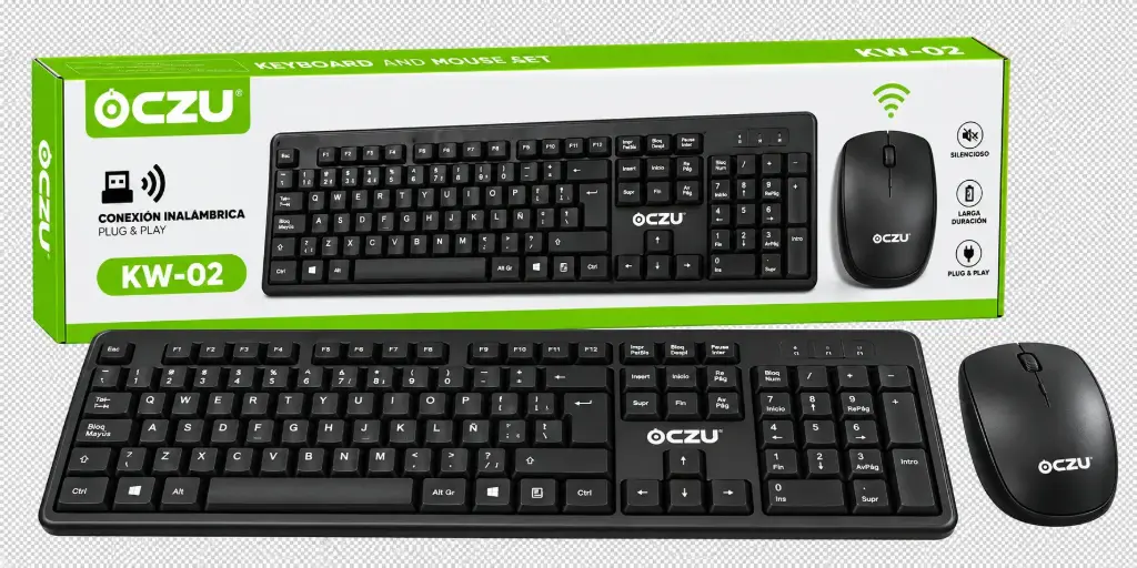 Combo teclado & mause inalambrico -02